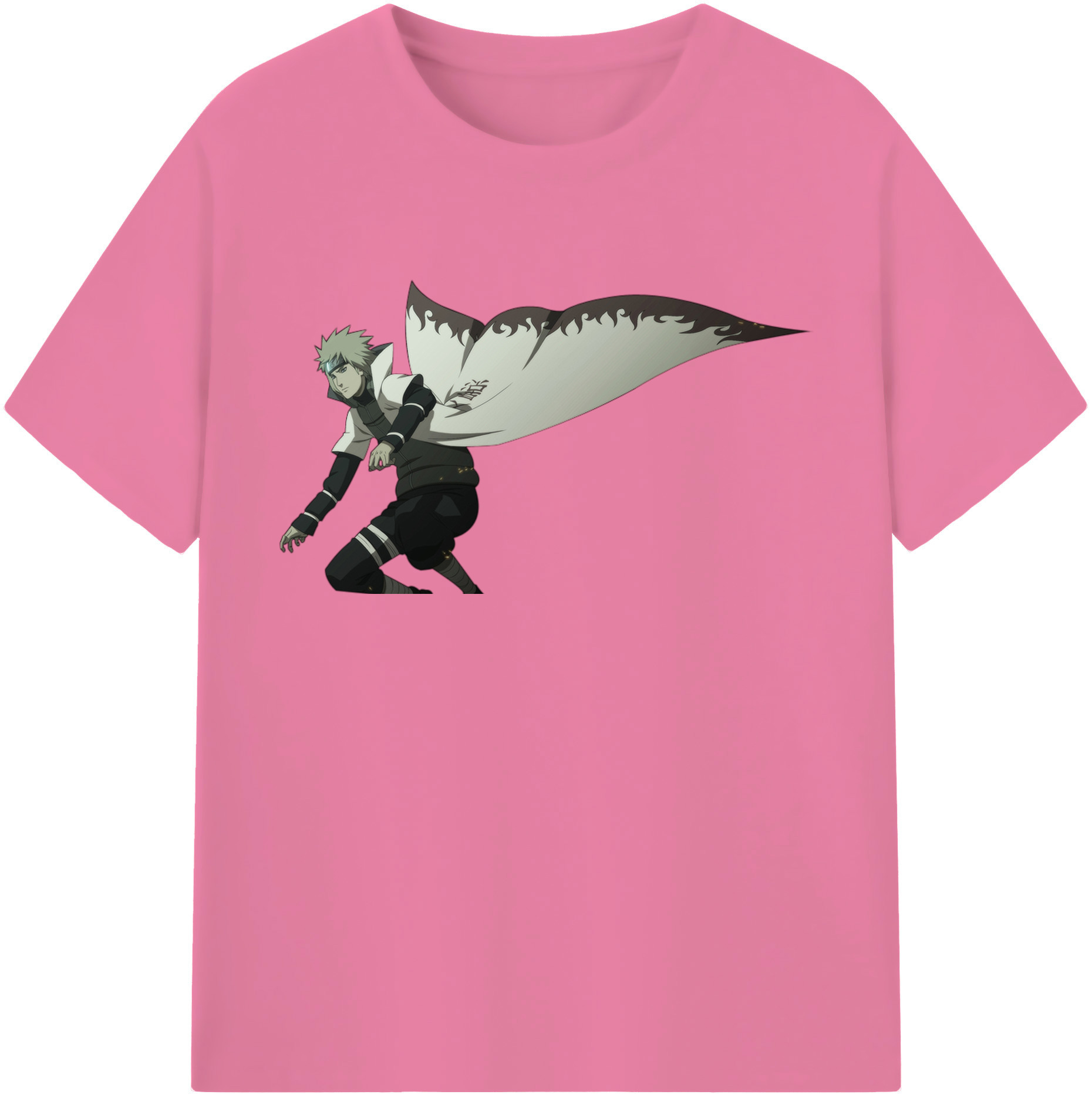 （画像用） NARUTO -ナルト- 波風 ミナト Namikaze Minato 綿100％半袖Tシャツ（フロントプリント）